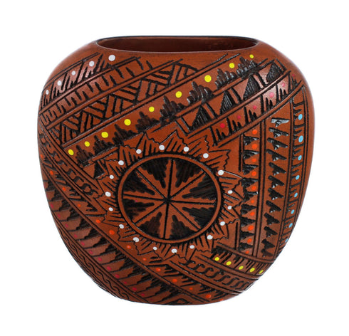 Hand Crafted Navajo Pot By Artist Shelly Watchman JX130401
